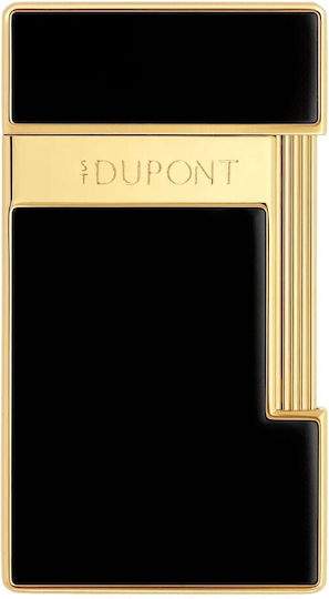 S.T. Dupont Slimmy Αναπτήρας Φλόγας σε Μαύρο χρώμα
