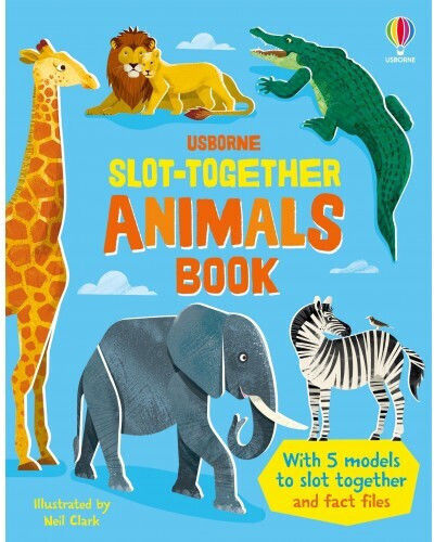 Книга с животни за сглобяване - Usborne Publishing Ltd - Картонена книга Книга с животни за сглобяване - Usborne Publishing Ltd - Картонена книга