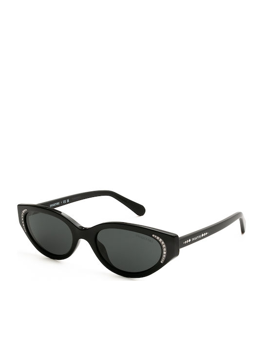 Swarovski Feminini Ochelari de soare cu Negru Cadru și Negru Lentilă 6030 100187