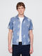 Short-sleeved Shirt Soft Cornflower
