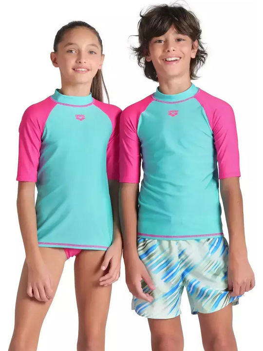 Arena Kinder Badebekleidung Rashguard Mit Langen Ärmeln Grün