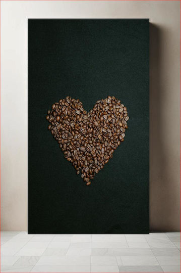 Painting Heart Coffee Beans Heart Coffee Beans 100x150
