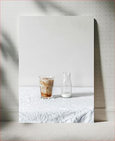 Glasmalerei Eiskaffee Milchflasche 100x150