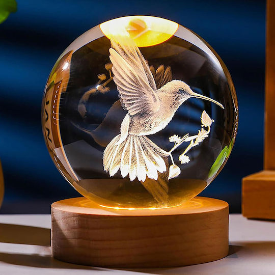 Sferă Lustră Decorativă Glob de cristal Alb