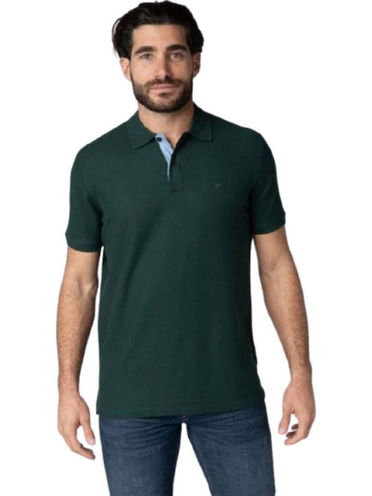 Frank Tailor Polo Short Sleeve Blouse Green