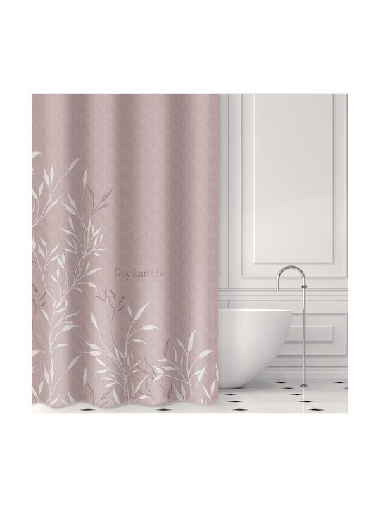 Guy Laroche Fleria Shower Curtain 180x185cm Mel...
