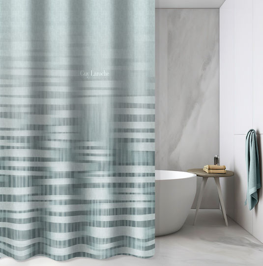 Guy Laroche Cuba Shower Curtain 180x185cm Cement Guy Laroche Cuba Shower Curtain 180x185cm Cement
