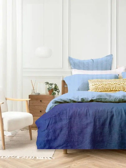 Ariete Сет Чаршафи с Ластик 240x270см. Baby Blue/Light Blue/Marine Blue 4бр