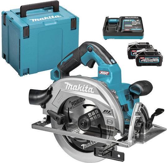 Makita HS003GM201 Δισκοπρίονο 40V 2x4Ah με Ρύθμιση Ταχύτητας