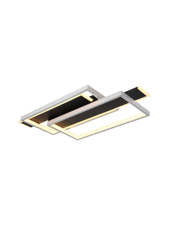 Globo Lighting Πλαφονιέρα Οροφής Μαύρη με Ενσωματωμένο LED