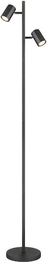Globo Lighting Floor Lamp with Socket for Bulb GU10 Gray