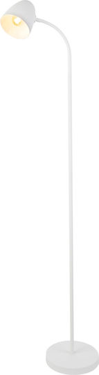 Globo Lighting Floor Lamp Height 145cm with Lamp Bulb Base E14 White