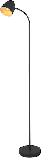 Globo Lighting Floor Lamp Height 145cm with Lamp Bulb Base E14 Black