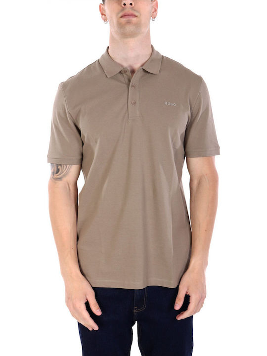 Hugo Donos222 Polo Kurzarmbluse Medium Brown