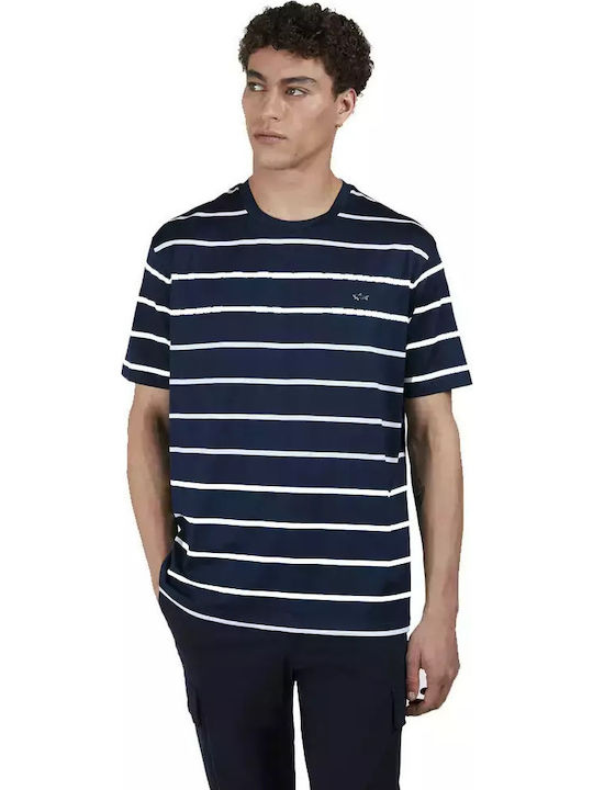T-Shirt Blue/white