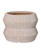 Kaemingk Planter Ceramic Beige 38x38x30cm.