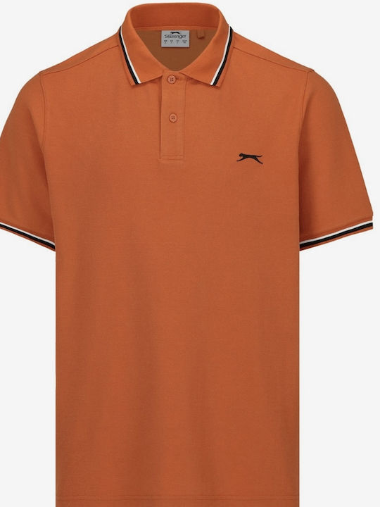 Slazenger Polo Μπλούζα Κοντομάνικη Πορτοκαλι