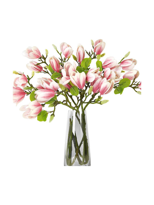 Arti Casa Dekorative Künstliche Magnolienzweig Fuchsia 95cm