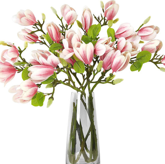 Arti Casa Decorative Artificial Magnolia Branch Fuchsia 95cm