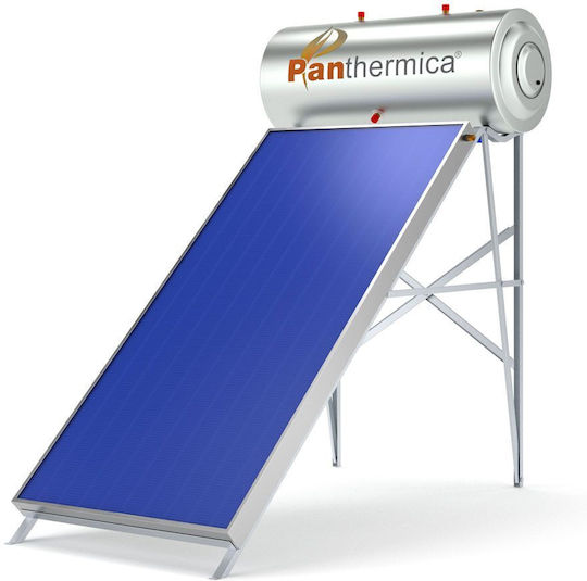 Panthermica Ηλιακός Θερμοσίφωνας 120lt Inox Διπλής Ενέργειας 2τ.μ. Κεραμοσκεπής Επιλεκτικός