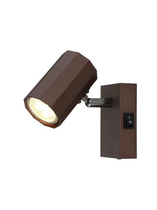 Globo Lighting Einzel Spot in Braun Farbe