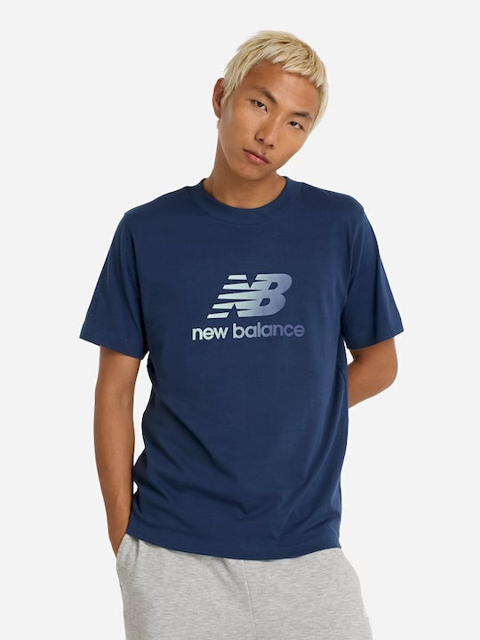 New Balance T-shirt Μπλε