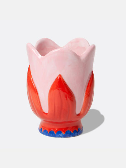 DOIY Vază Ceramică Roz Φ8xÎ11cm