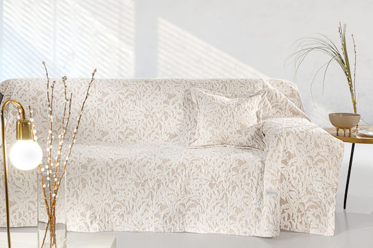 Guy Laroche Blossom Покривка Фотьойл Шенил 180x145см Натурален