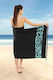 Guy Laroche Pestemal Baumwolle Schwarz 170x90cm