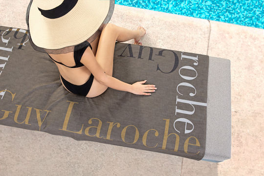 Guy Laroche Velour Printed Γκρι 175x100εκ.
