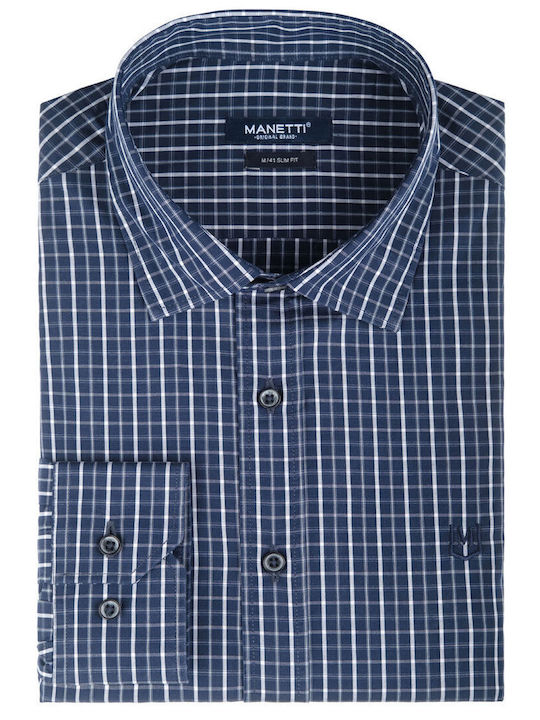 Manetti Hemd Blau