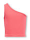 Kids' Crop Top Sleeveless Coral, Red