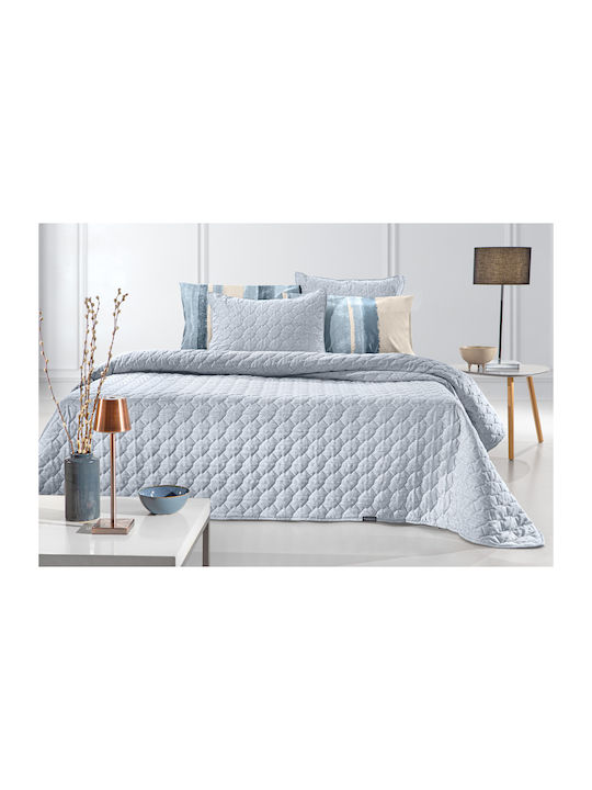 Guy Laroche Kiara Σετ Κουβερλί Ημίδιπλο Microfiber Blue 180x240cm 2τμχ