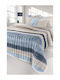 Guy Laroche Santiago Coverlet Queen Size Microfiber Denim 220x240cm