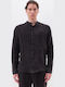 Langärmlig Leinen Hemd Black