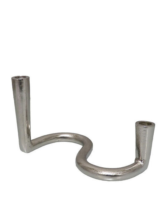 InTheBox Calan Suport pentru lumânare Aluminiu în culoarea Argintiu 24x16x13buc 1buc