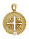 Kontopoulos Charm Talisman Constantin Cu Pietre Din Aur Galben 9 Carate
