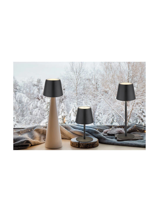 Globo Lighting Table Lamp LED with Black Shade and Base