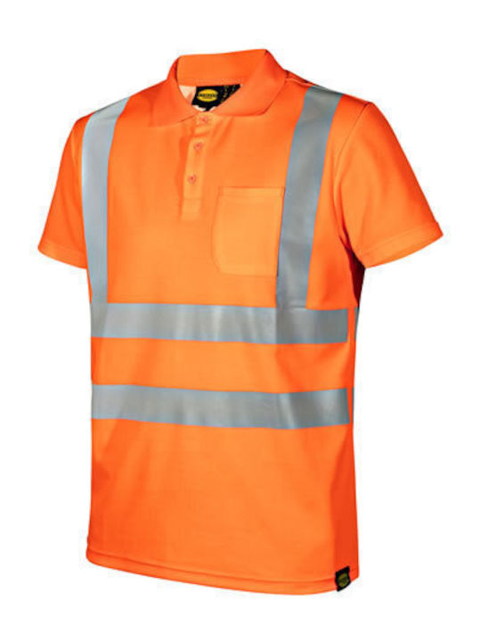 Utility Diadora Μπλουζάκι Polo Mc Hv Iso 20471 Υψηλής Ορατότητας Πορτοκαλί 176234