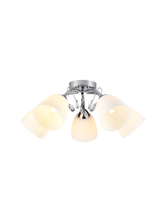 Eko Light Plafonieră de Tavan Albă cu Soclu E27