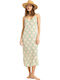 Stay Sunny Summer Midi Dress Basil Party Waves