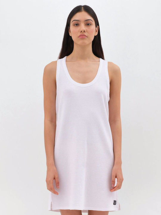 Καλοκαιρινό Mini Φόρεμα Πλεκτό White