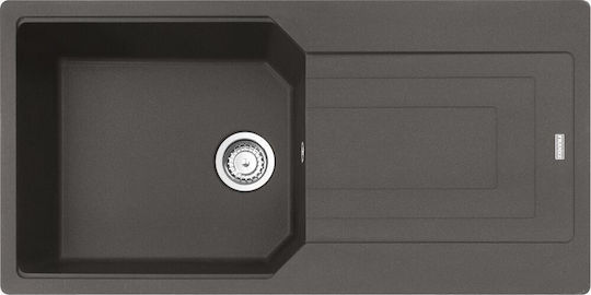 Franke Urban Ubg 611-100 Chiuvetă Bucătărie Drop-In din Granit Lichid L100xL50cm Gri Ardezie