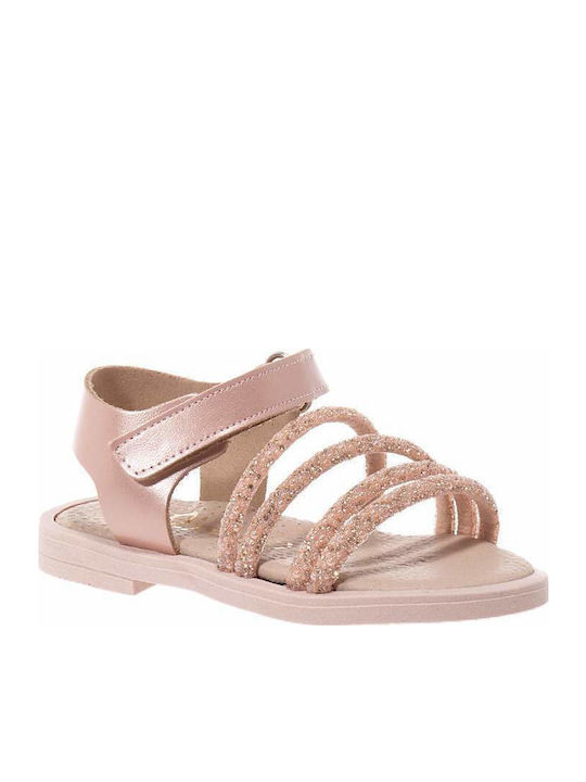 Ricco Mondo Παιδικά Πέδιλα Rose Gold