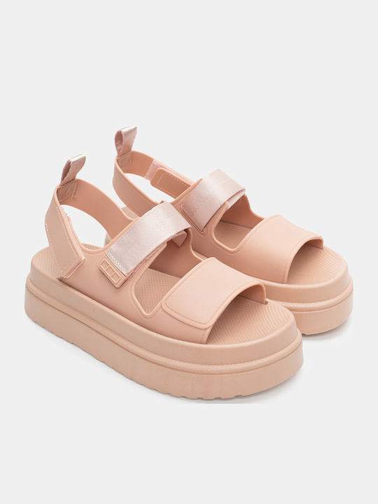 Luigi Sandale Casual Damă Flatforme Roz