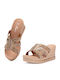 Flache Sandalen für Damen Anatomisch in Gold Farbe