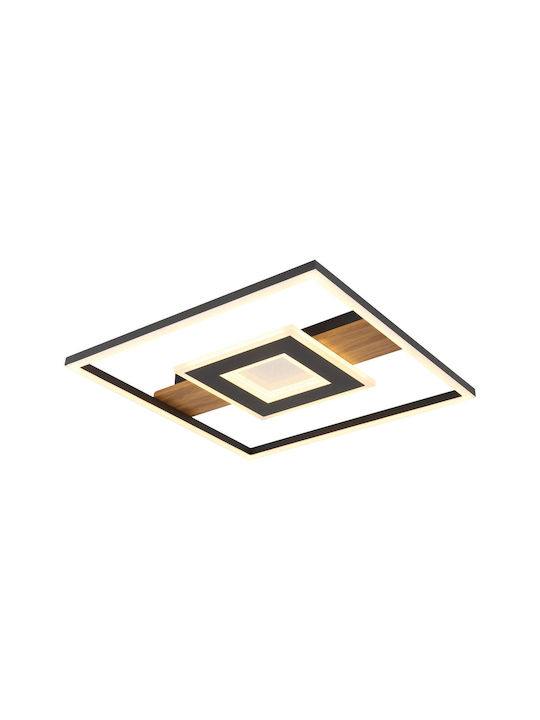 Globo Lighting Πλαφονιέρα Οροφής Μαύρη με Ενσωματωμένο LED