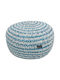 Πουφ Σκαμπό Αδιάβροχο Ottoman Blue 50x50x25cm