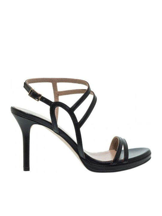 Mourtzi Leather Sandals Black