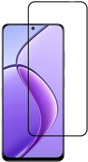 Full Glue Full Face Tempered Glass Μαύρο (Realme 12)